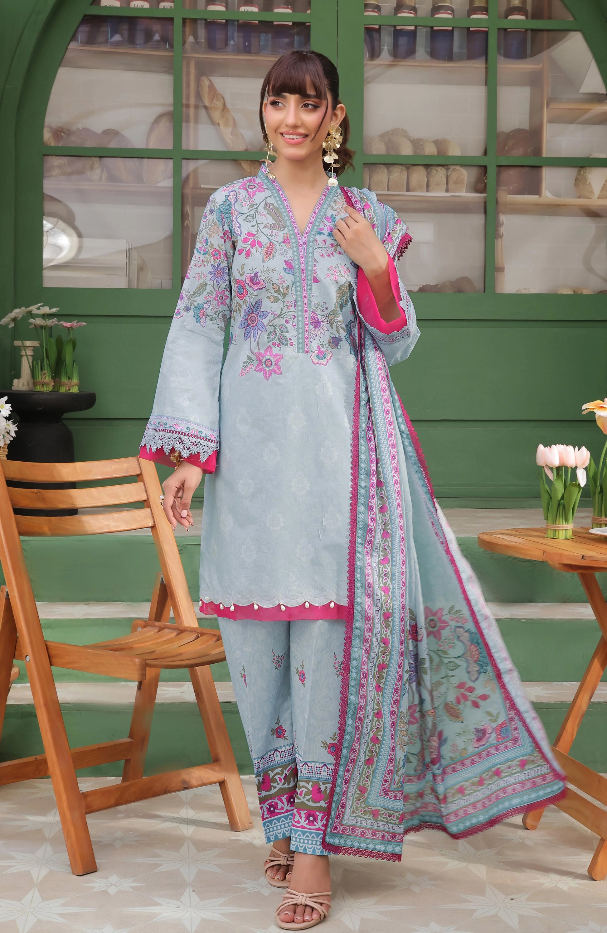 AL ZOHAIB-Coco Cords Printed 3 Piece-CC-5-25-02