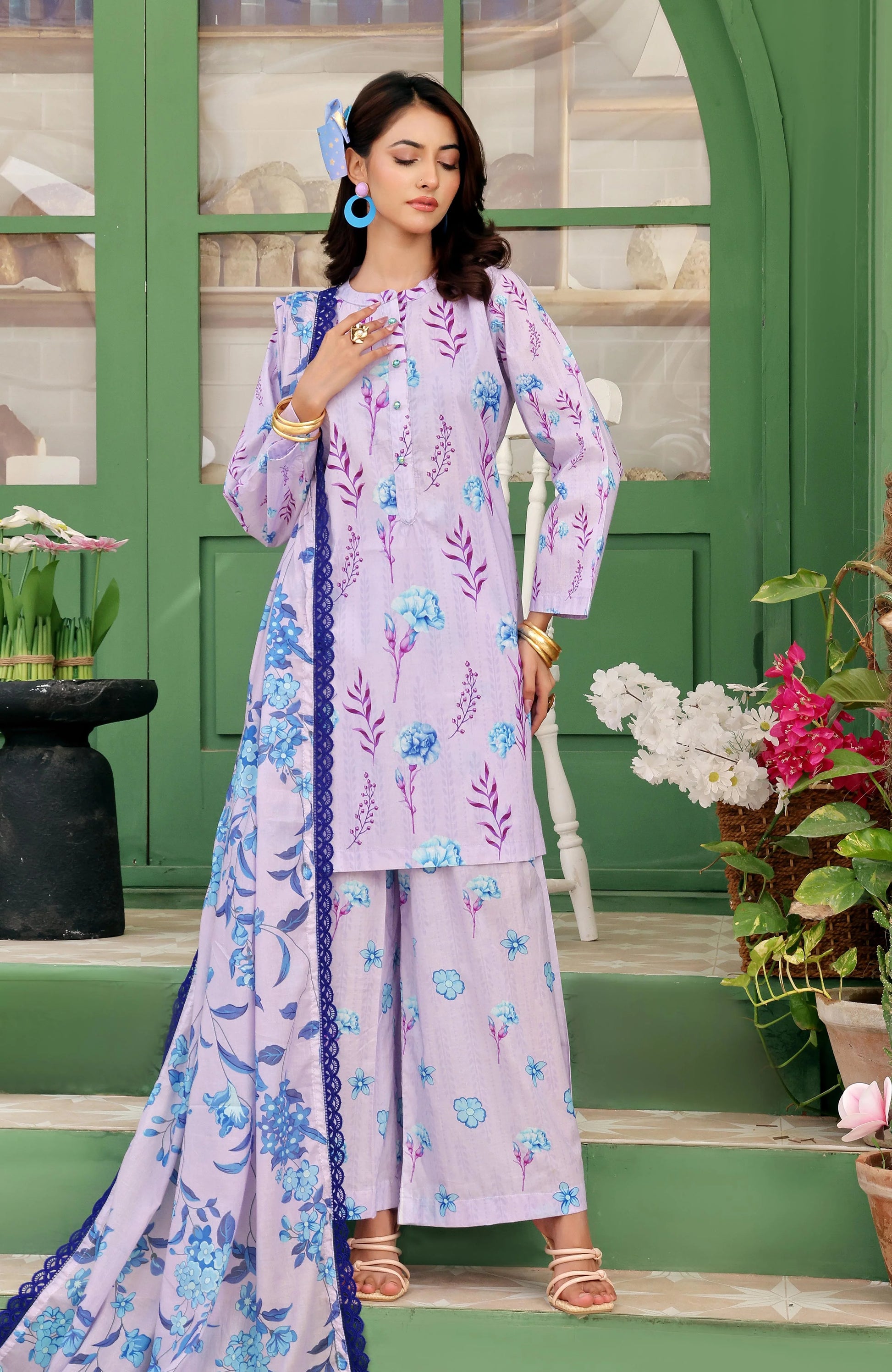 AL ZOHAIB-Coco Cords Printed 3 Piece-CC-5-25-05