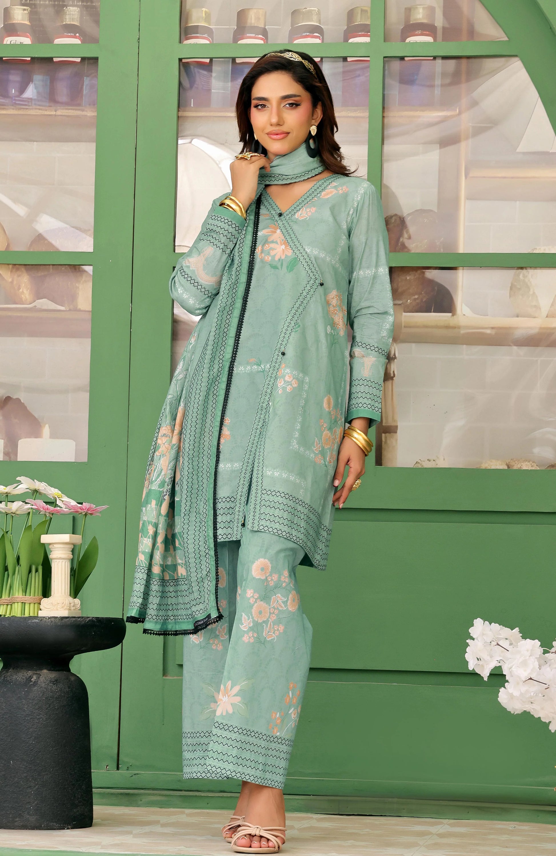 AL ZOHAIB-Coco Cords Printed 3 Piece-CC-5-25-10