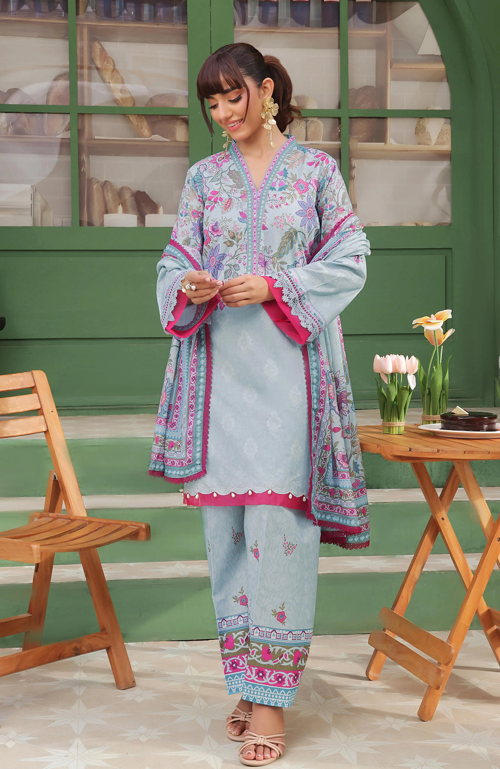 AL ZOHAIB-Coco Cords Printed 3 Piece-CC-5-25-02