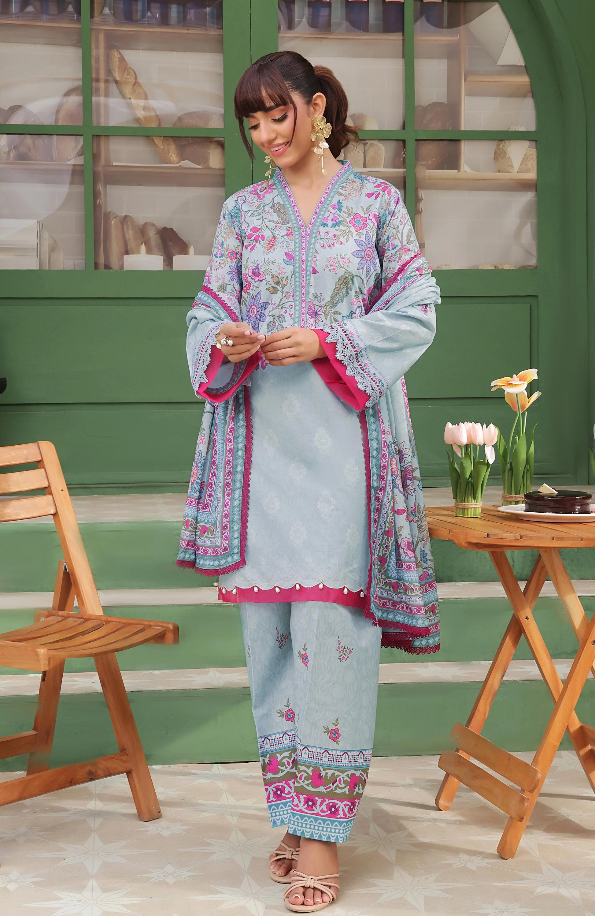 AL ZOHAIB-Coco Cords Printed 3 Piece-CC-5-25-02