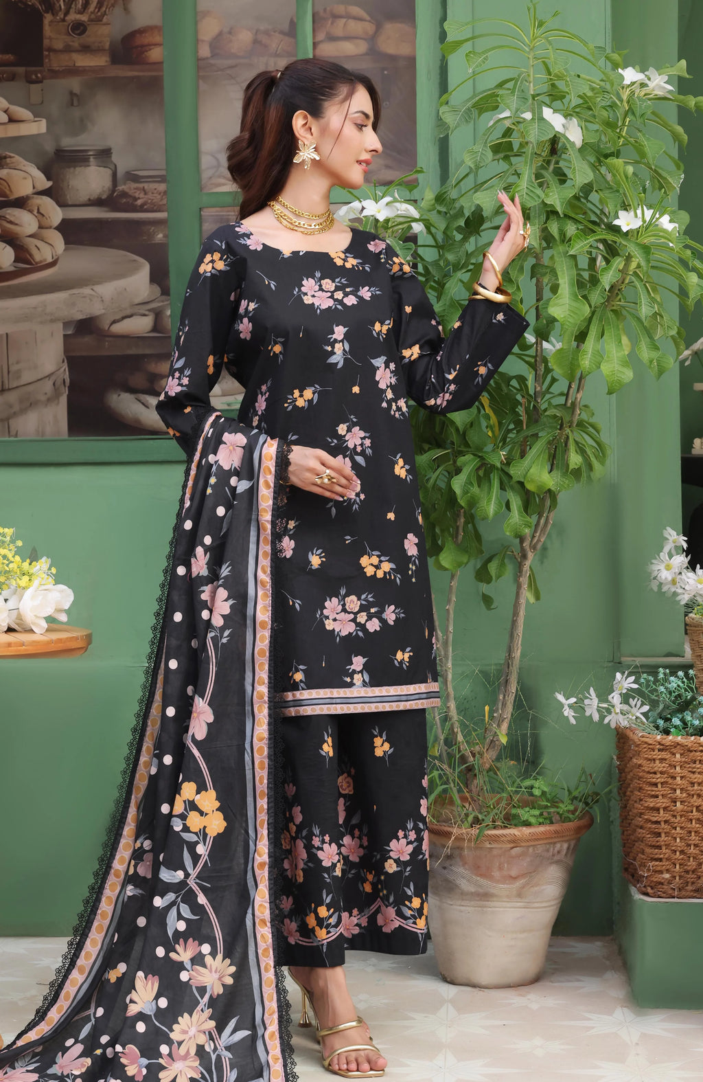 AL ZOHAIB-Coco Cords Printed 3 Piece-CC-5-25-03