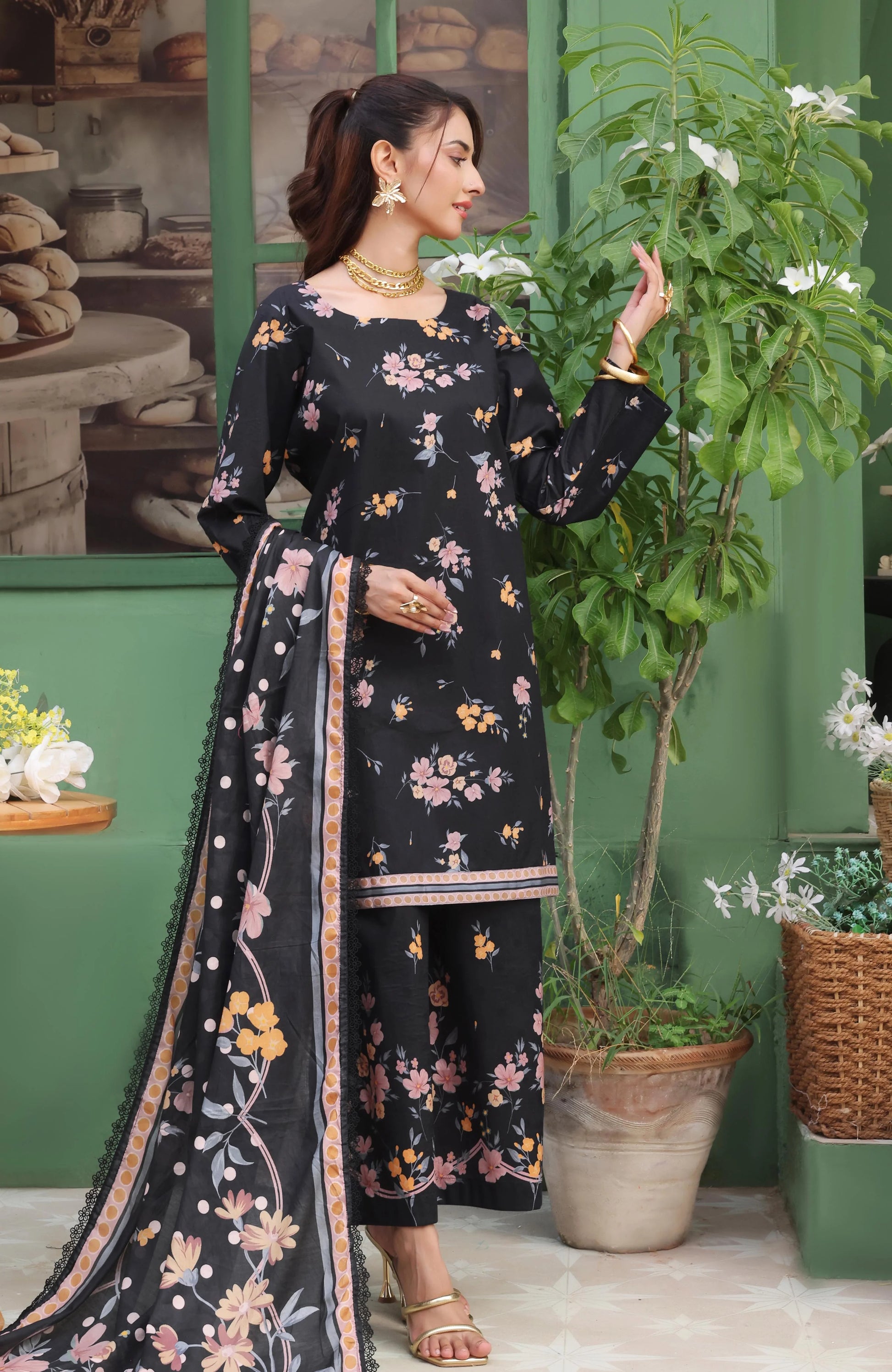 AL ZOHAIB-Coco Cords Printed 3 Piece-CC-5-25-03