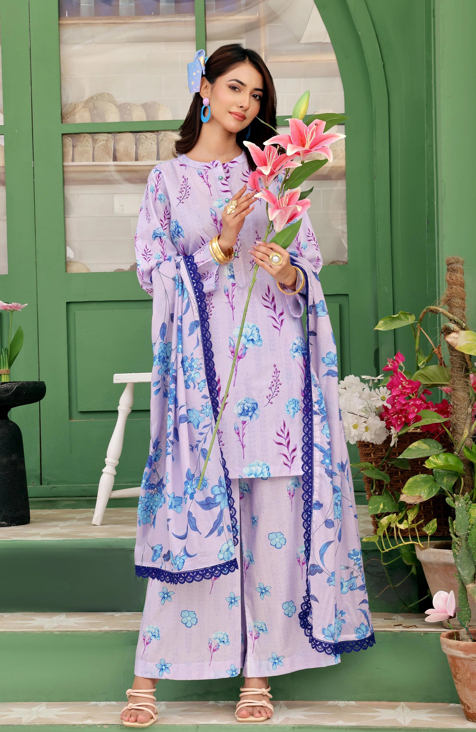 AL ZOHAIB-Coco Cords Printed 3 Piece-CC-5-25-05