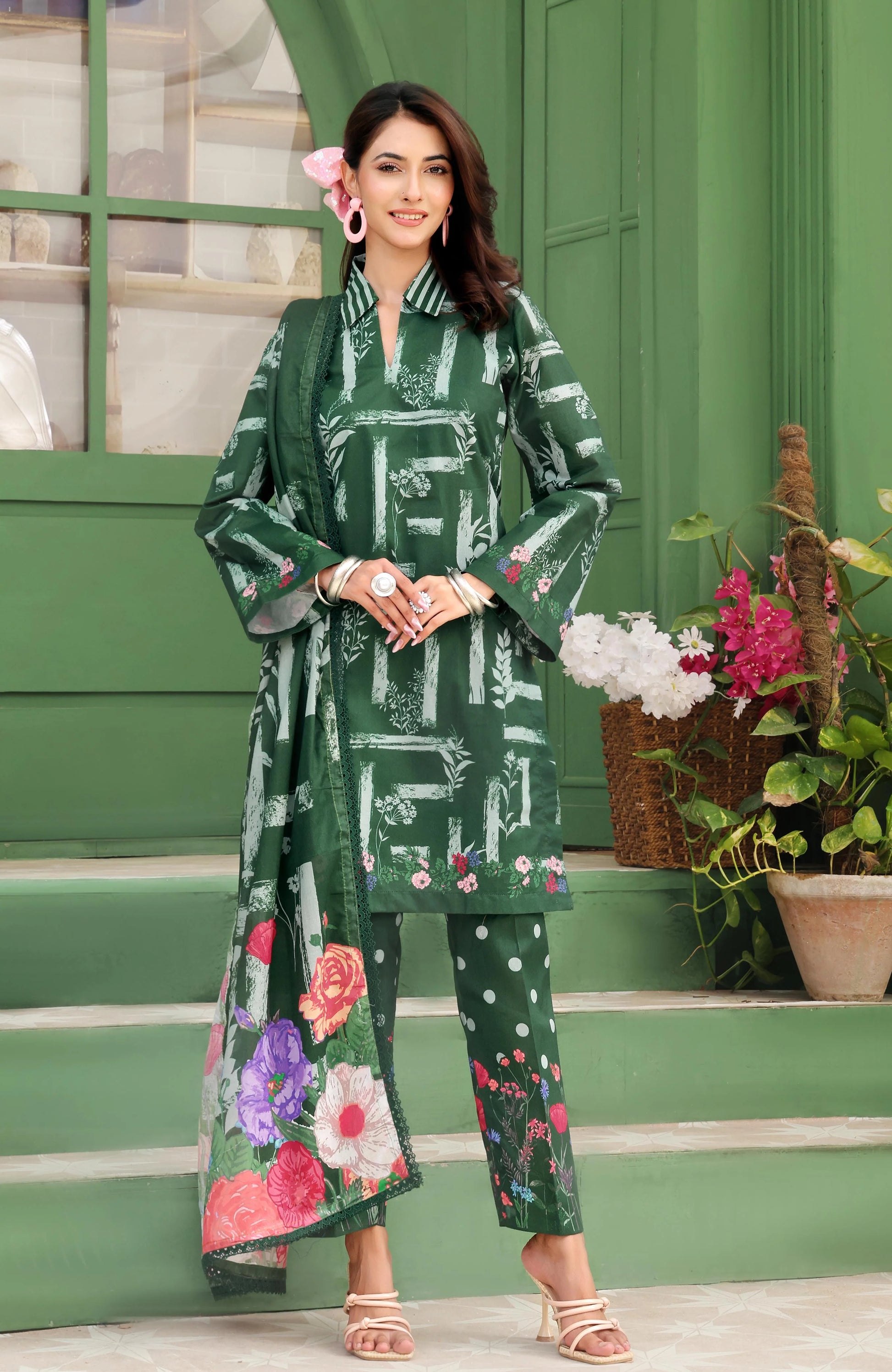 AL ZOHAIB-Coco Cords Printed 3 Piece-CC-5-25-06