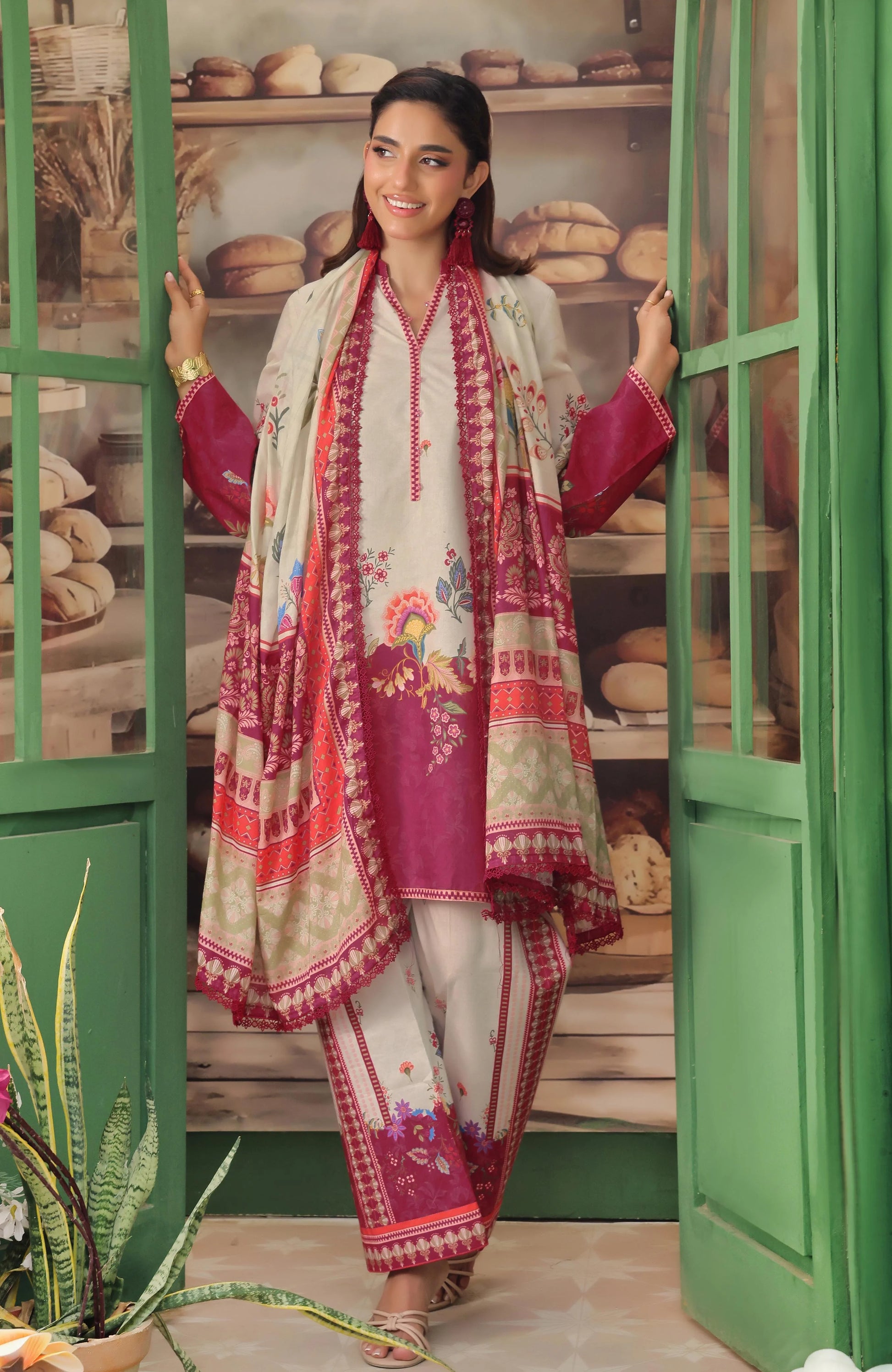 AL ZOHAIB-Coco Cords Printed 3 Piece-CC-5-25-09