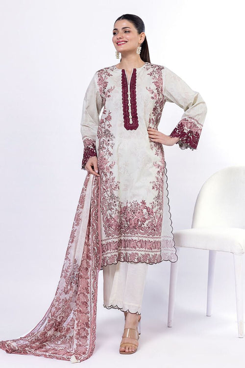 KHAADI-Embroidered 3 Piece-AS507A