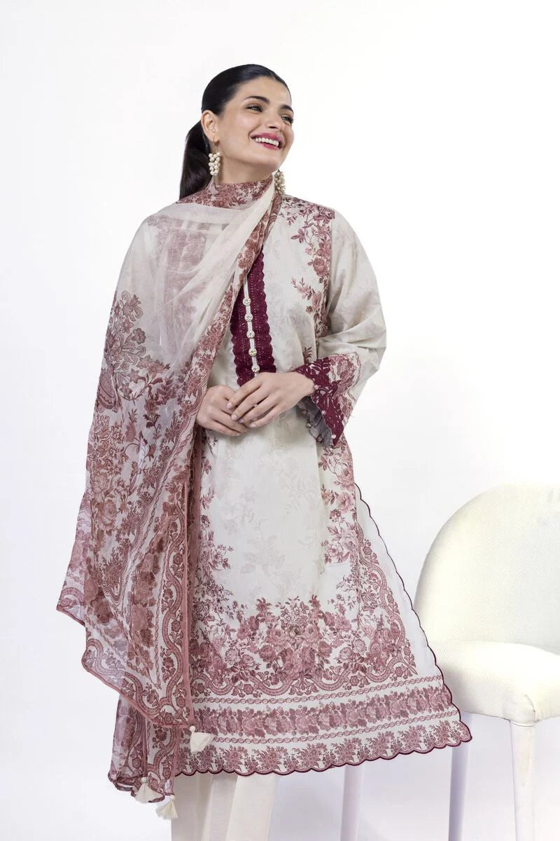 KHAADI-Embroidered 3 Piece-AS507A